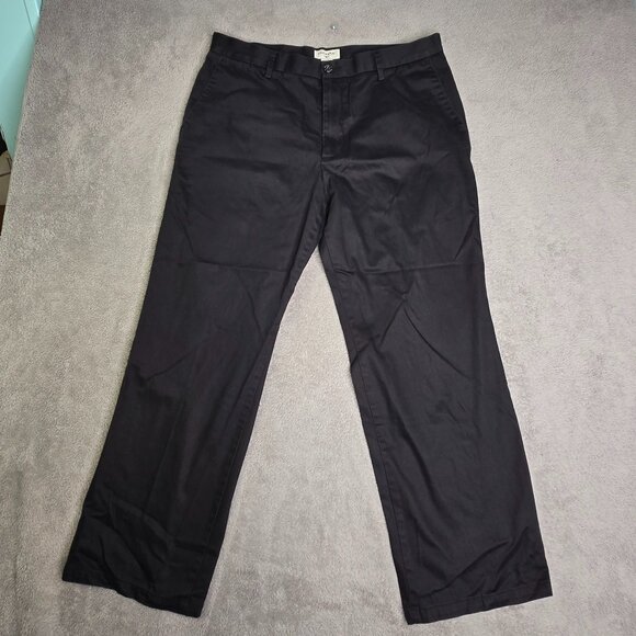 Dockers Straight Fit Pants Men's 36 x 29 Black Slacks Business Office Dress - Picture 1 of 5